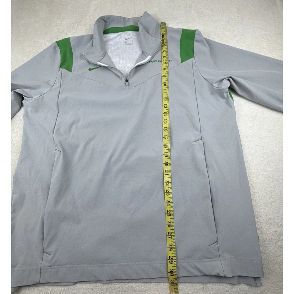 Oregon Ducks Grey Nike Football Sideline Lightweight Pullover Jacket Men's XL‎